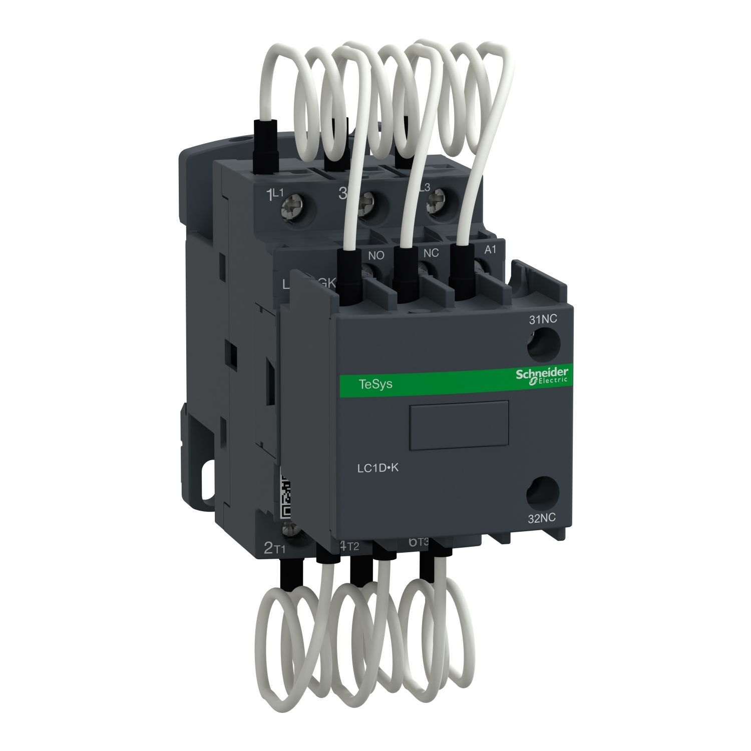 LC1DGKM7 TeSys D Capacitor Contactor, 220 V AC V Coil, 1NO-2NC/3NO Contact, 3 Poles