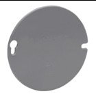 Eaton Crouse-Hinds series Round Blank Cover, 3-1/2" and 4"; PVC, Used with 3-1/2" and 4" round ceiling boxes