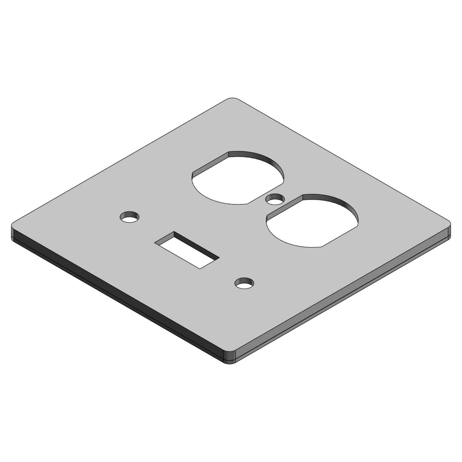 2CTDR T&B FS/FD Weatherproof Device Box Cover, 4-9/16 in L x 4-5/8 in W, Die Cast Aluminum