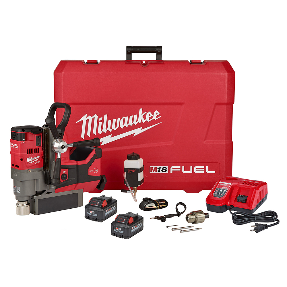 2787-22HD M18 Fuel Magnetic Drill Kit, 3/4 in Chuck, 18 V DC, 400/690 rpm No-Load, Li-Ion Battery