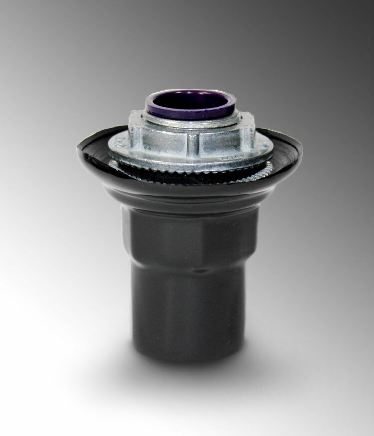 PV1200ST4 ST Series Knockout Conduit Hub, 1-1/4 in, For Use With Rigid Conduits, Steel, Galvanized/PVC Coated
