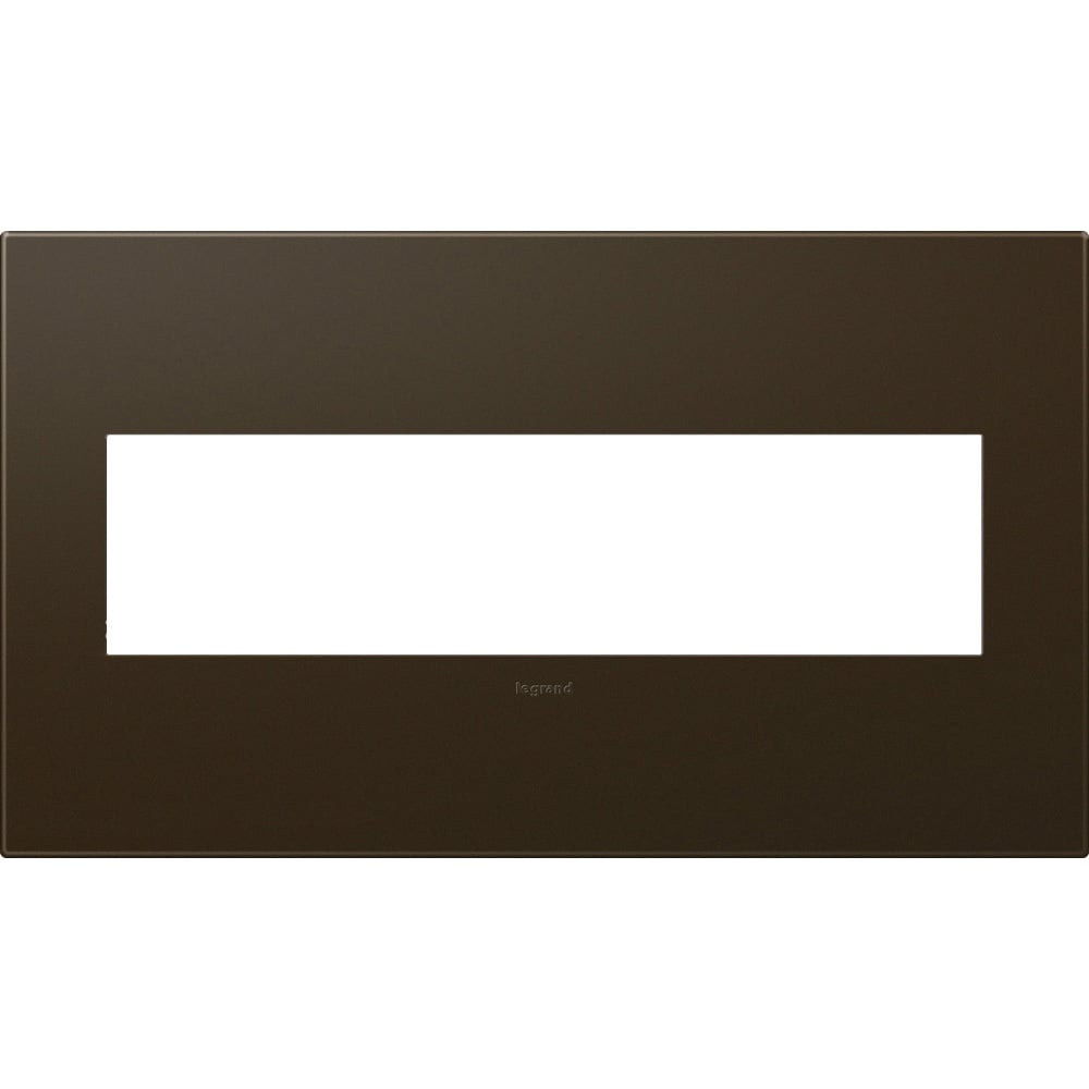 AWP4GBR4 Adorne Designer Wall Plate, 4 Gangs, 8.88 in W x 5.13 in H, Plastic