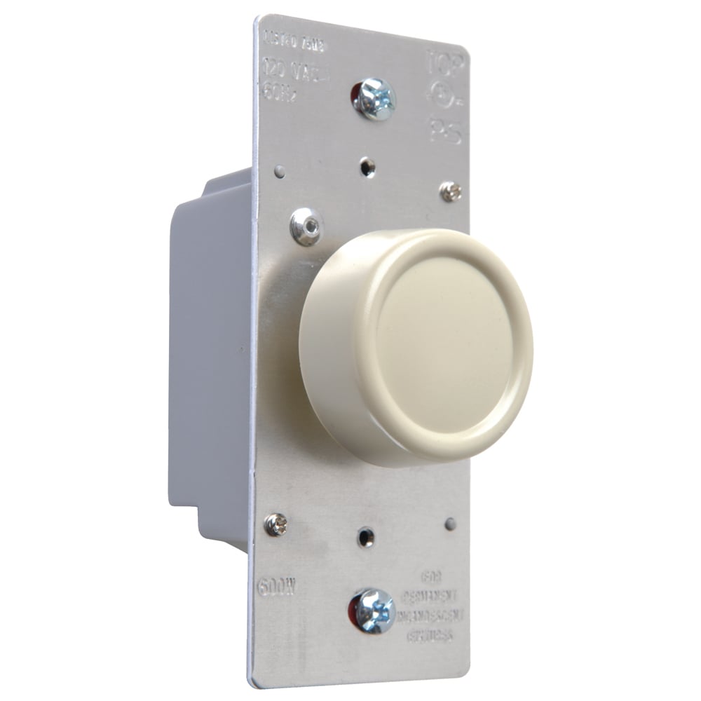 R600-IV Dimmer Switch, 120 VAC, 1 Pole, Ivory