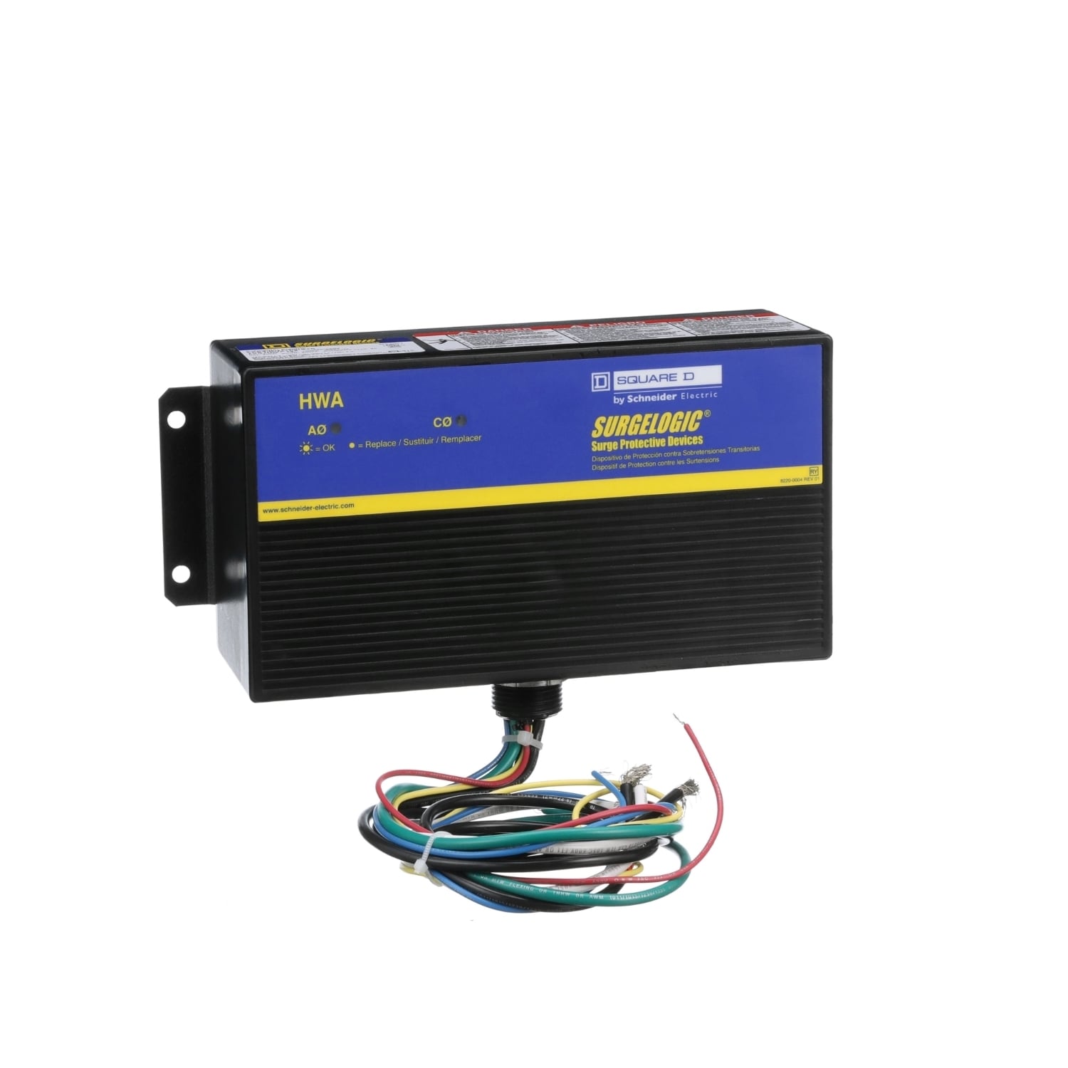 TVS1HWA10X HWA Hard Wired Non-Metallic Surge Protective Device, 120/240 V AC, 50/60 Hz, 1 Pole, 200 kA SCCR, 1 Phase