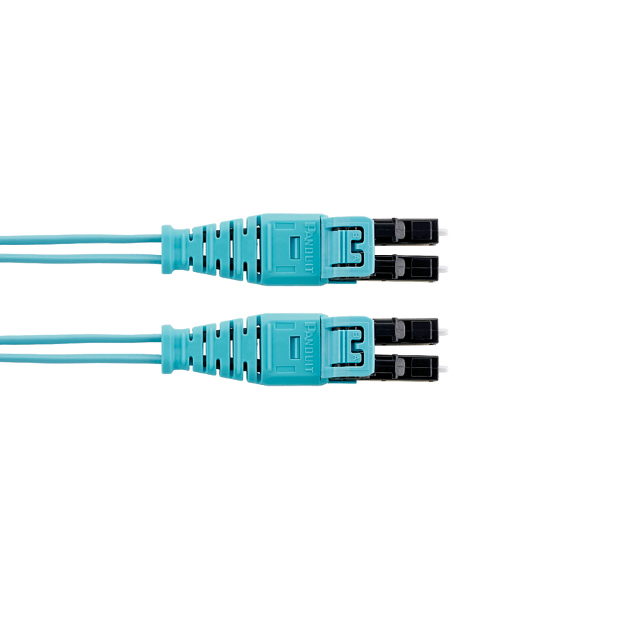FZ2ELQ1Q1SNM6.5 Opti-Core OM4 Multi-Mode LSZH Standard IL Fiber Optic Patch Cord, 2 Fiber, 50 um Core, 6.5 m L