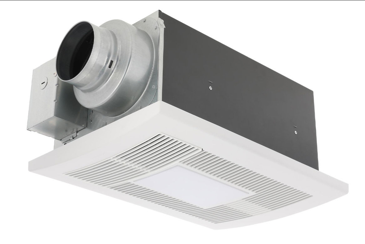 FV-0511VHL1 WhisperWarm Precision Spot Combo Ventilation Fan/Heater/Light, 50/80/110 cfm Flow Rate, 4 or 6 in Dia Duct, 10 W Lamp, 120 V, 1600 W