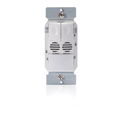 DW-200-W Wattstopper DW Series Dual Technology Dual Relay Wall Switch Occupancy Sensor, 120/230/277 V AC, Passive Infrared/Ultrasonic Sensor, 525 sq-ft Coverage, 180 deg Viewing