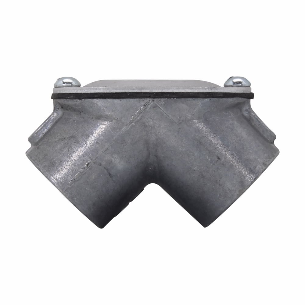 850RR DC Female to Female Conduit Pull Elbow, 1/2 in Trade, 90 deg, Die Cast Zinc, Natural