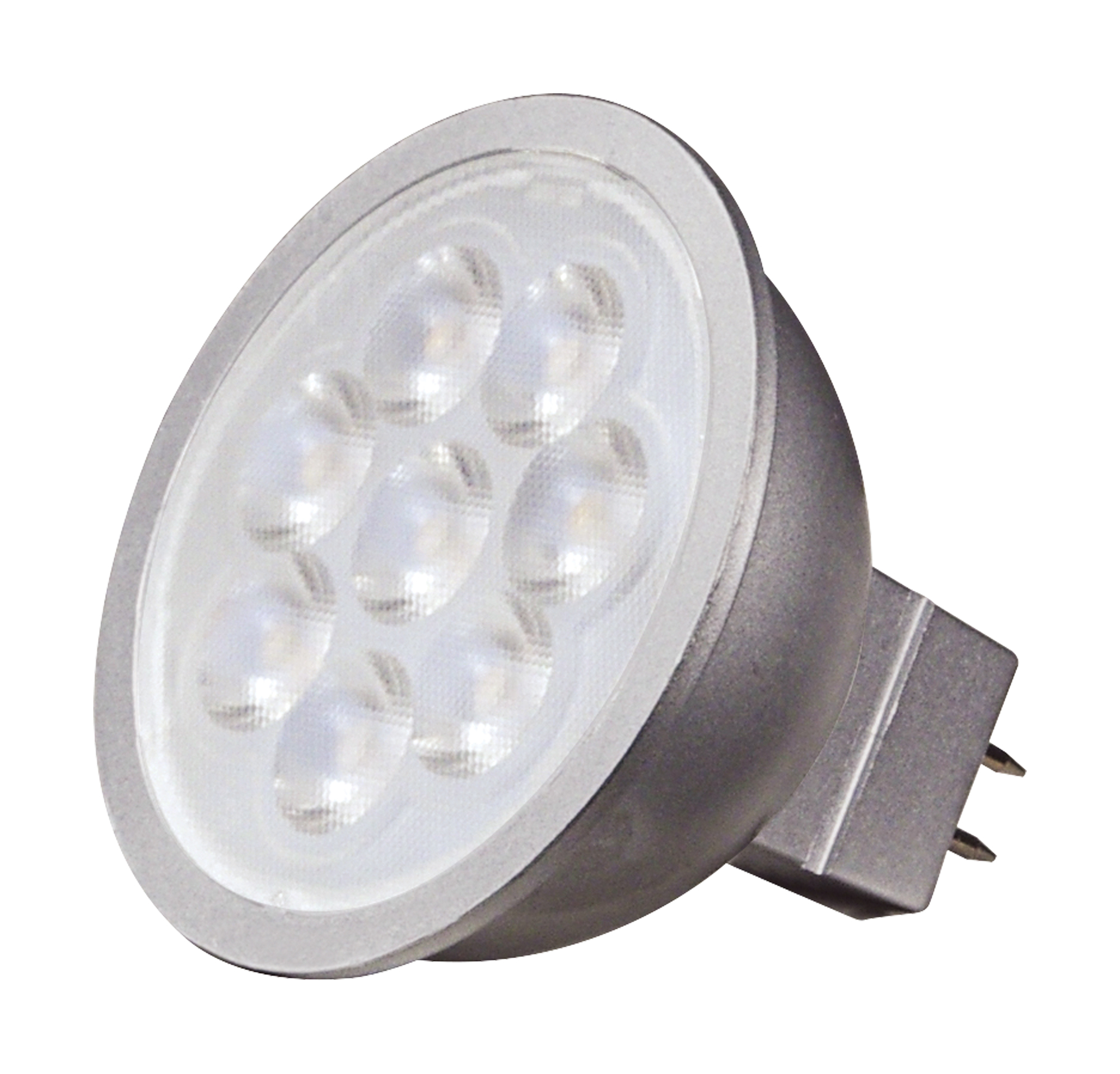 S11335 Forward/Reverse Phase Dimmable LED Lamp, 6.5 W, 35 W Incandescent Equivalent, GU5.3 Lamp, MR16 Shape, 450 Lumens