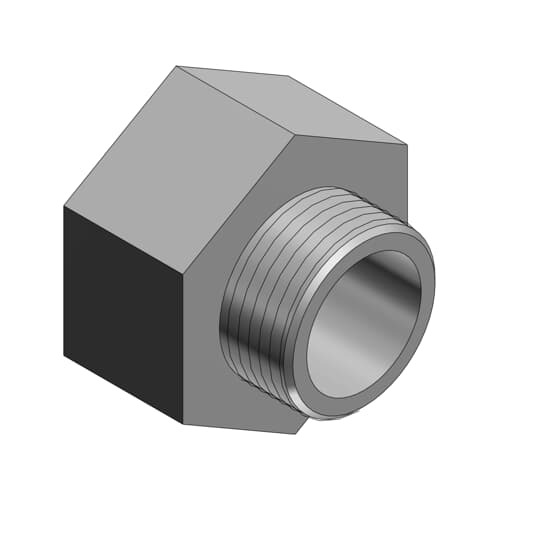1247 T&B Reducer Conduit Enlarger, 1-1/4 x 1-1/2 in MNPT, For Use With Rigid/IMC Conduits