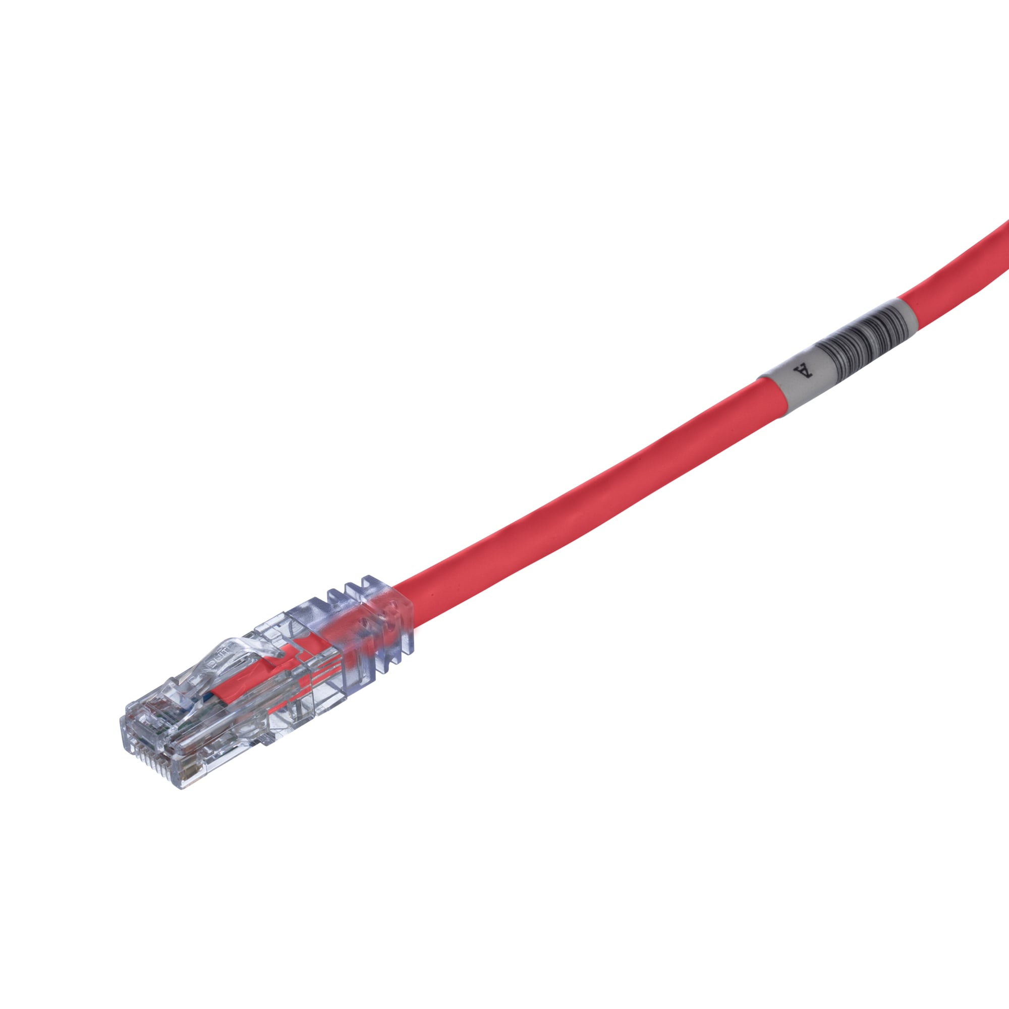 Cat 6 24 AWG UTP Copper Patch Cord, 10 ft, Red