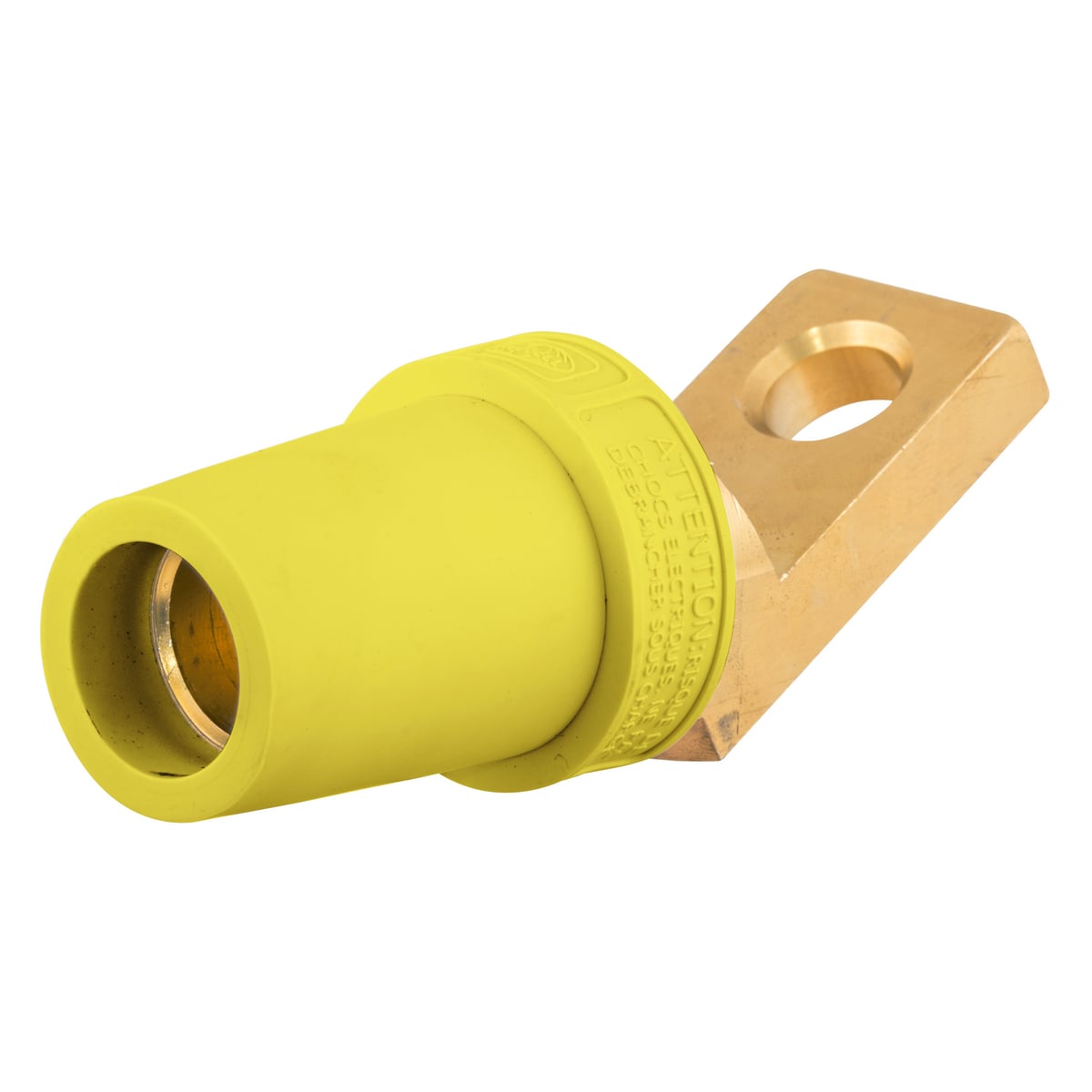 HBLFOAY 16 Series Angled Female Offset Stud Standard Straight Single Pole Receptacle, 600 VAC/250 VDC, 300/400 A, 4 to 4/0 AWG Wire, Screw Connection, NEMA 3R/4X/12 NEMA Rating