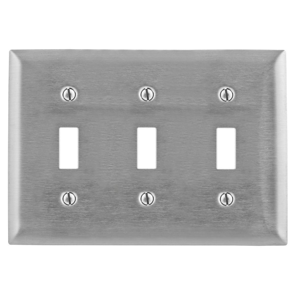 SS3 Standard Wall Plate, 3 Gangs, 302/304 Stainless Steel