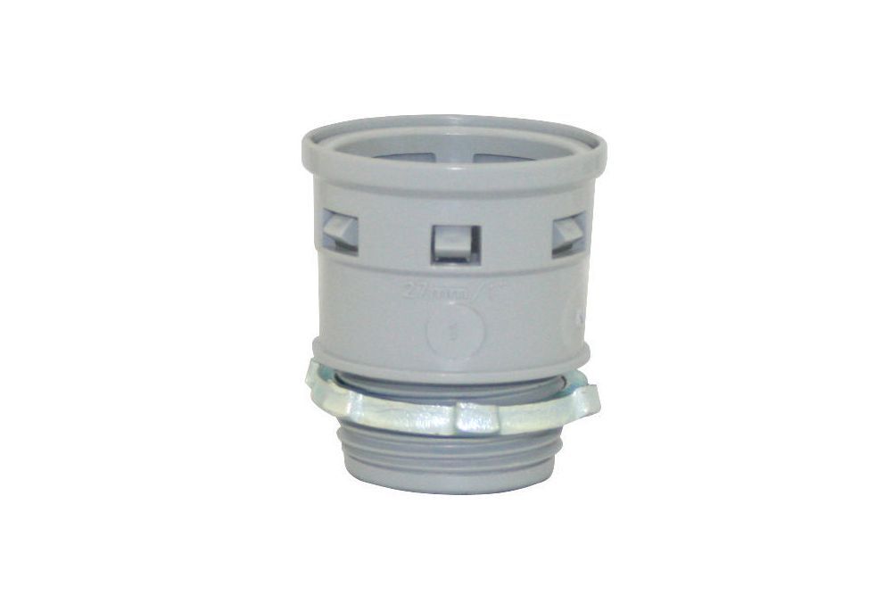 089008 Conduit Connector, 1 in Trade, For Use With Outlet Box to ENT Fitting, PVC