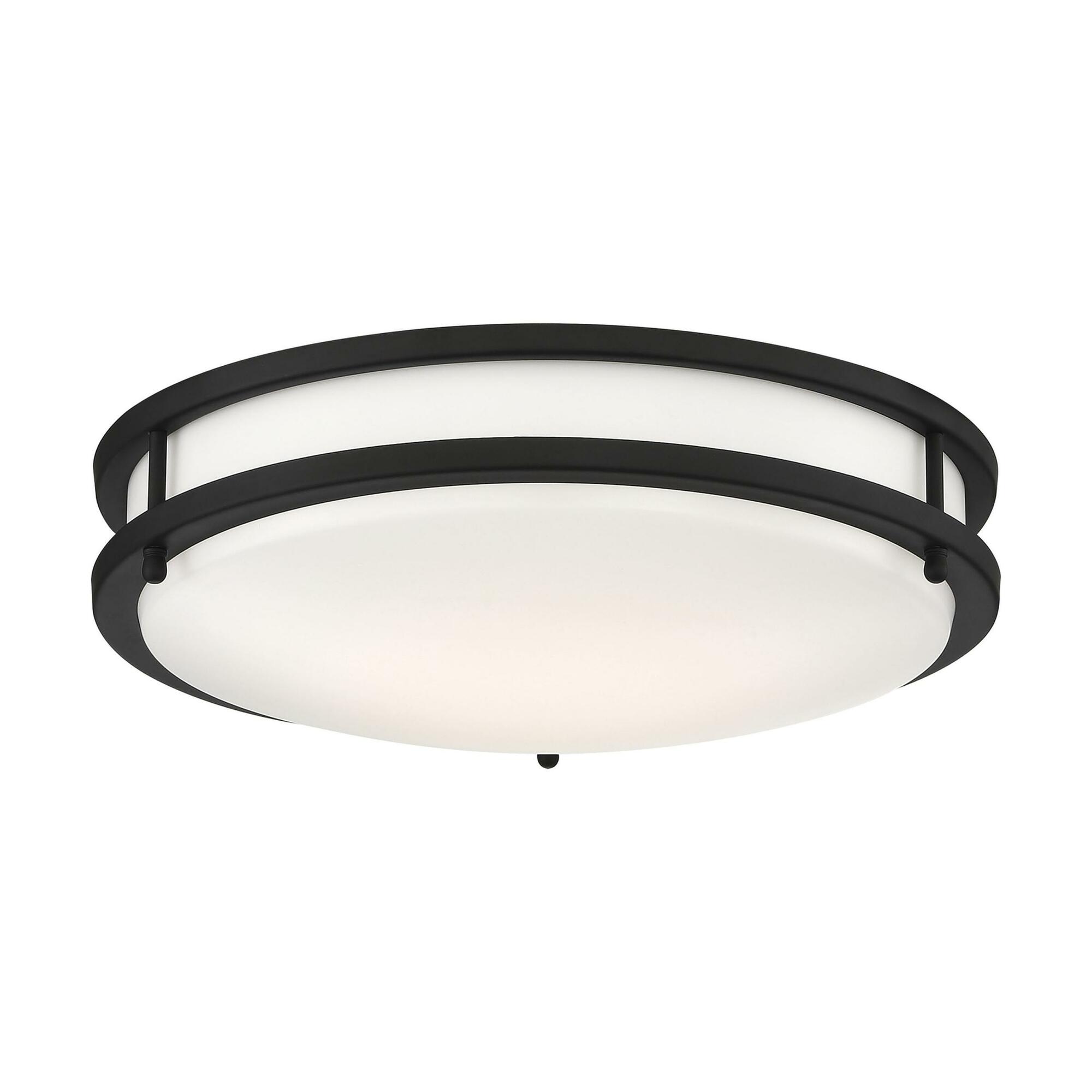62-1736 Nuvo Flush Mount, 120 V, Matte Black Housing