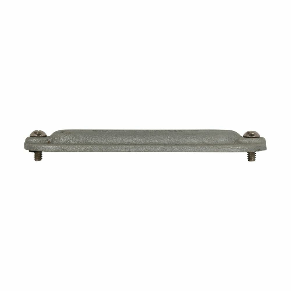 580F Condulet Form 8 Blank Cover, 1-1/2 in Hub, For Use With Condulet Rigid Conduit Bodies, Feraloy Iron Alloy, Electro-Galvanized/Aluminum Acrylic Painted