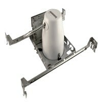 19000A Universal Recessed Housing, Incandescent Lamp, Non-IC Insulation, 120 V AC, 4-3/8 in Ceiling Opening, Aluminum Housing