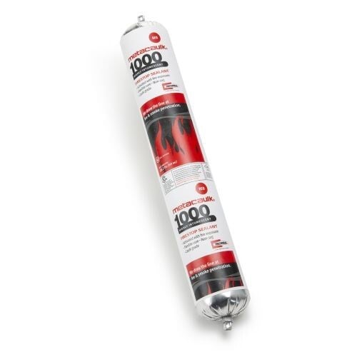66312 Metacaulk 1000 Intumescent Firestop Sealant, Sausage Pack Container, Up to 4 hr Fire Rating, Red, 35 to 120 deg F, <10 g/L VOC