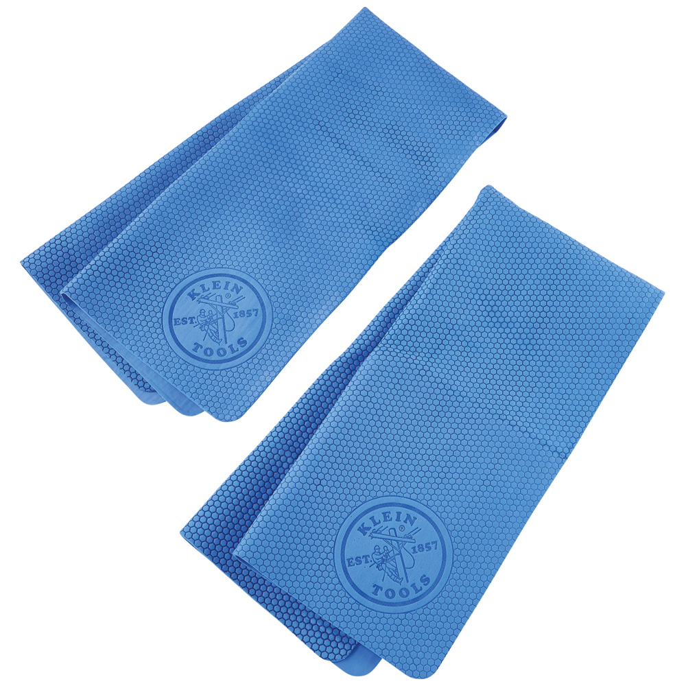 60230 Cooling Towel, 29.5 in L x 13 in W x 0.7 in H, Blue, PVA