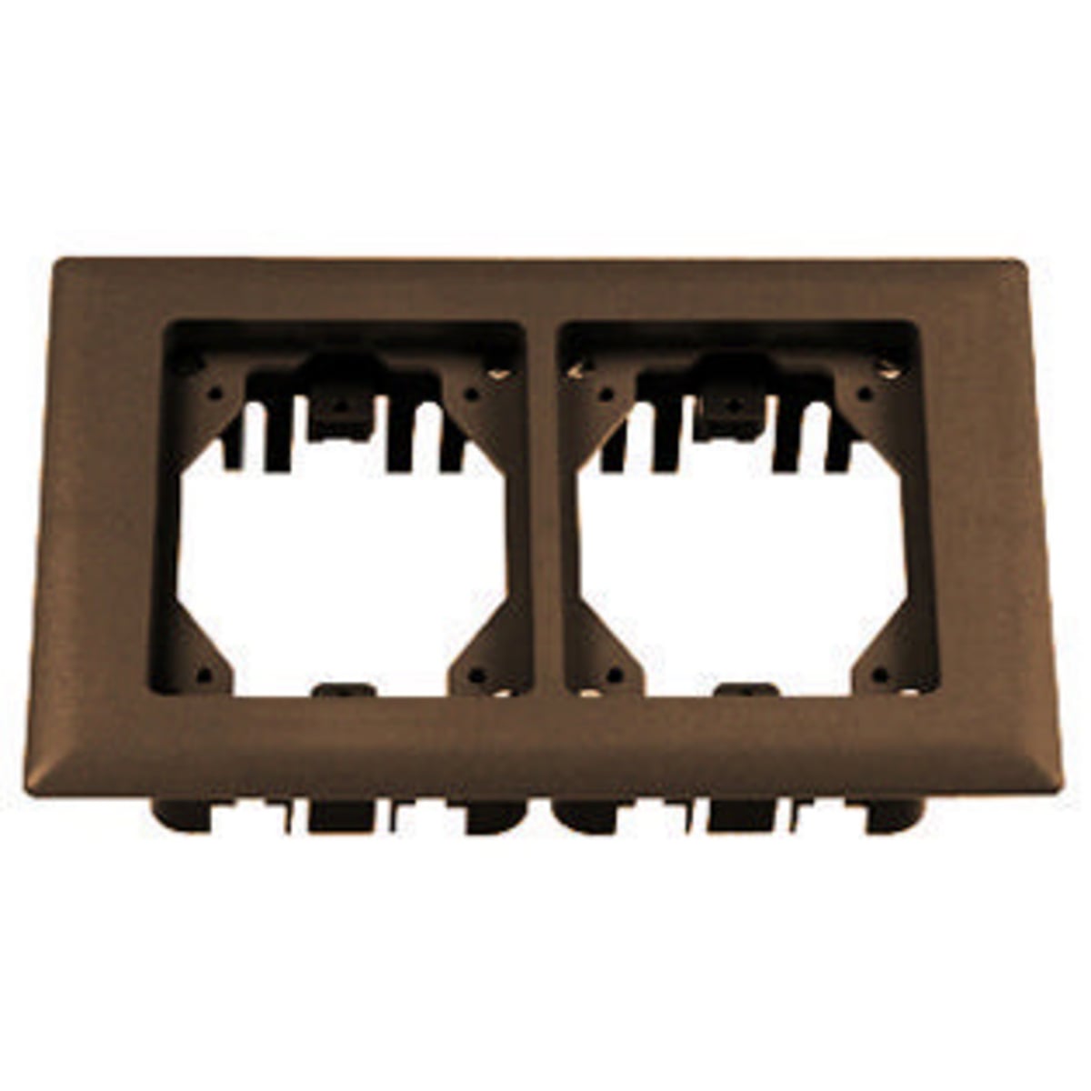 PFBRFBR2 2-Gang Molded Standard Carpet Flange, 6 in L, PVC