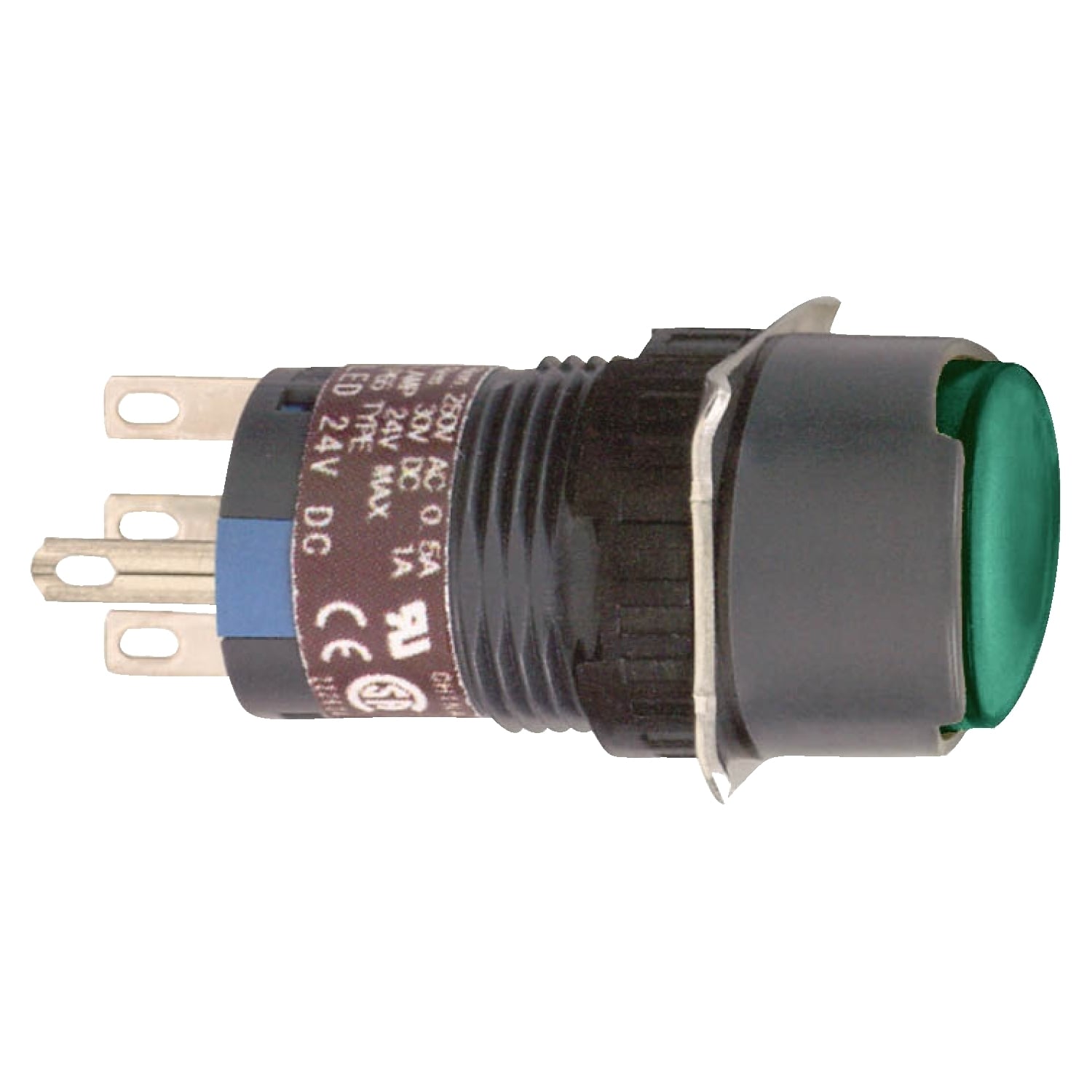 XB6EAW3B1P Harmony Illuminated Pushbutton, 16 mm, 1CO Contact, Flush Operator