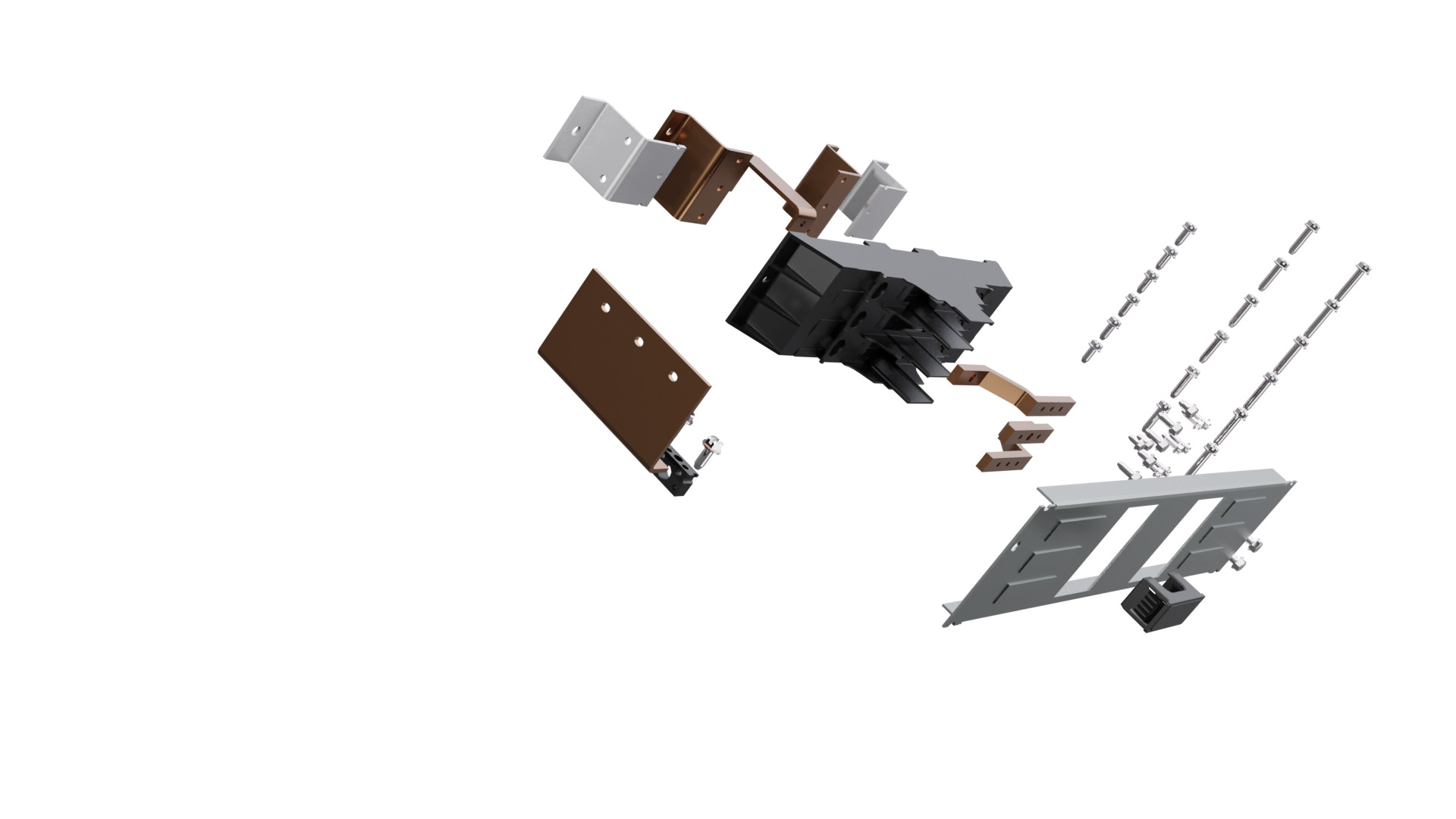 S3VA41T Strap Kit, For Use With 3VA41 Low Voltage Molded Case Circuit Breaker and P4 Twin Mount Power Panel