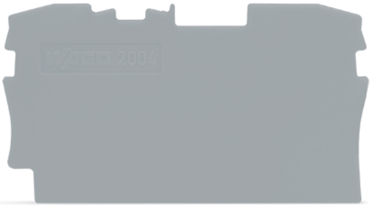 2004-1291 Half Sine End and Intermediate Plate, Polyamide, Gray