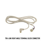 TRU-LINK Right Angle Terminal Block Connector - 12 in. - White