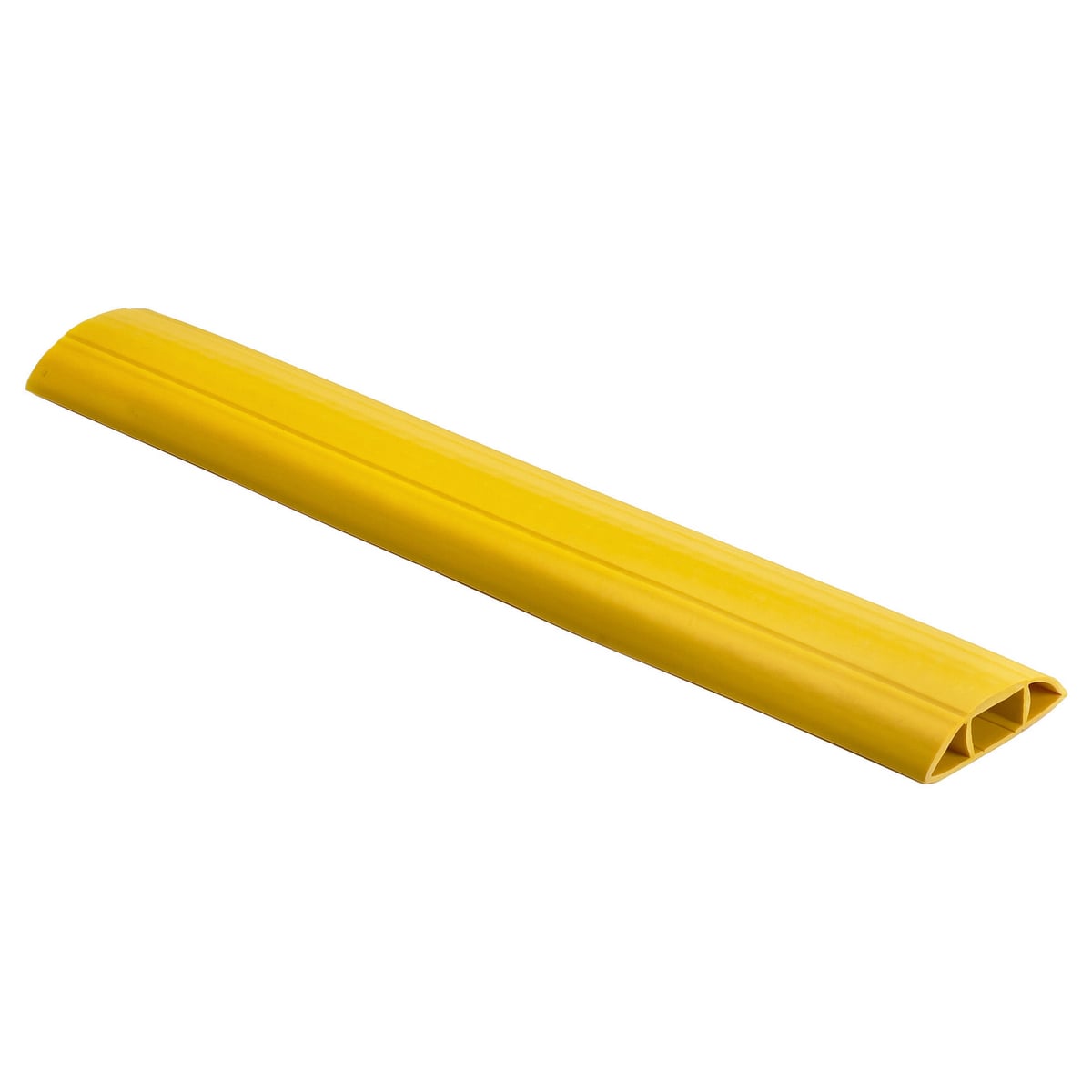 FT10Y3 Size 10 Flexible Heavy Duty Straight Section Standard Channel Cover, 3 ft OAL x 5.6 in OAW x 1.7 in OAH, 1 Channel, Yellow