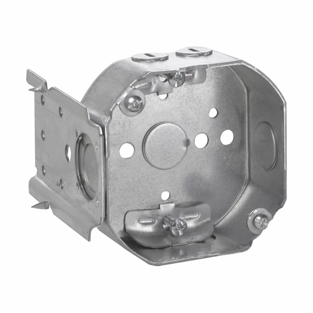 TP302 Thepitt Drawn Octagon Outlet Box, Steel, 15.5 cu-in Capacity, 1 Knockout, 4 in W x 1-1/2 in D x 4 in H