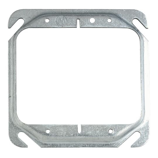 52C20-25 Steel City Outlet Box Cover, 4 in L x 4 in W, Steel