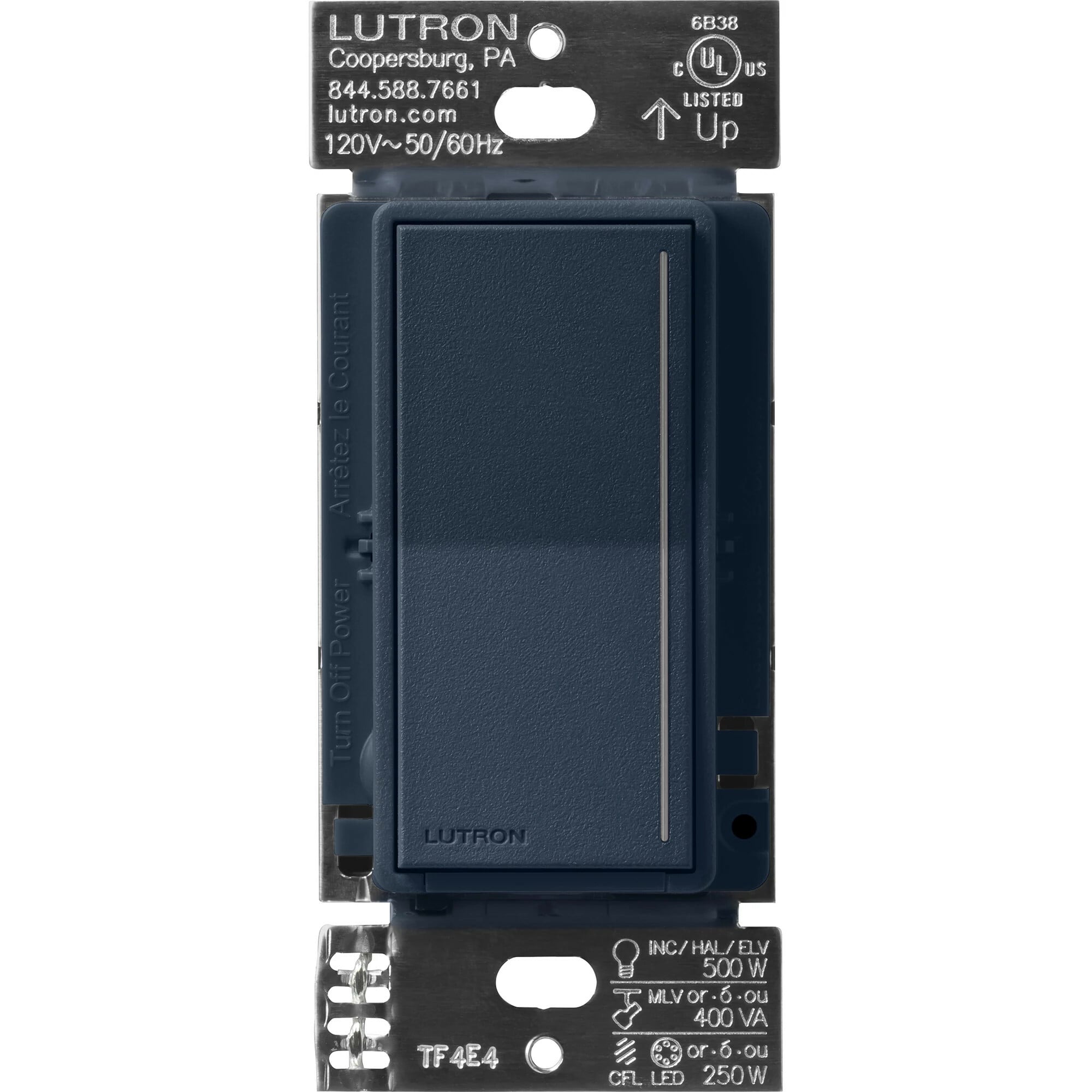 ST-PRO-N-DE Sunnata PRO LED+ Touch Dimmer, Phase Selectable, LED/MLV/ELV, 1 Pole/Multi-Location, Neutral Required, Deep Sea