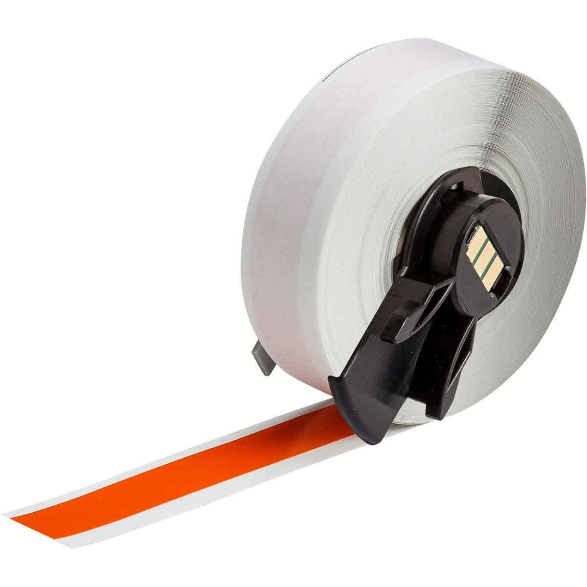 M6C-500-439-OR Multi-Purpose Label Tape, 50 ft L x 0.5 in W, Vinyl