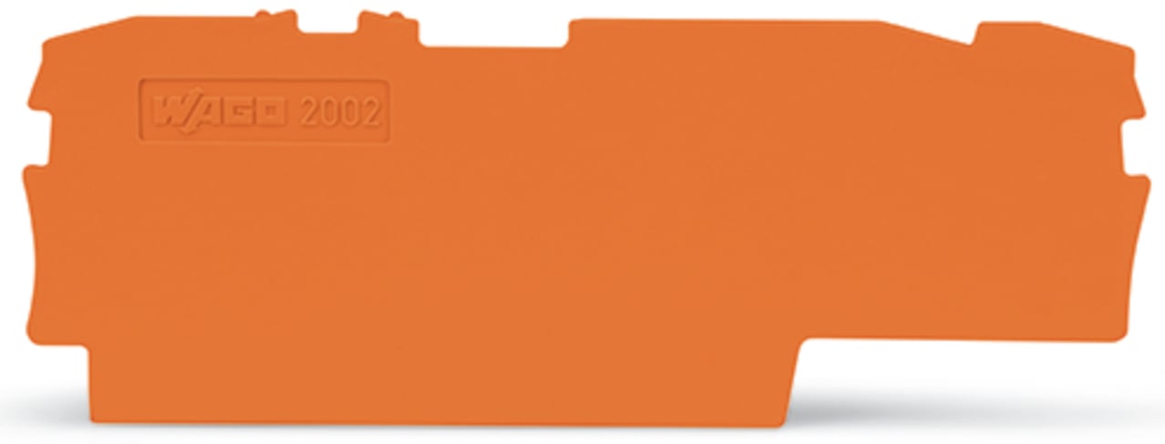 2002-1792 Half Sine End and Intermediate Plate, Polyamide, Orange