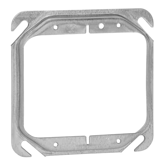 52C17-25 Steel City Outlet Box Cover, 4 in L x 4 in W, Steel