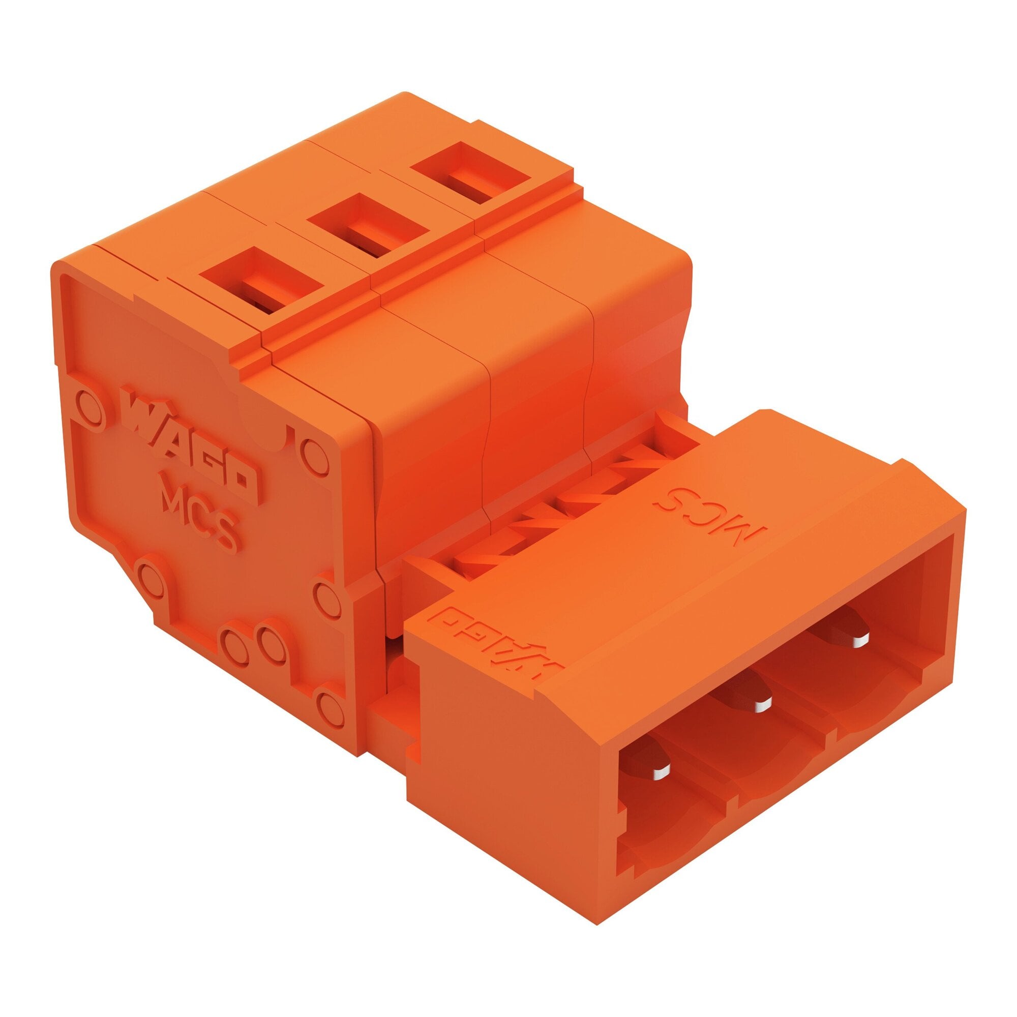 231-633 Operating Tool 1-Conductor Male Connector, 630 V, 12 A, 28 to 12 AWG Wire, 3 Poles