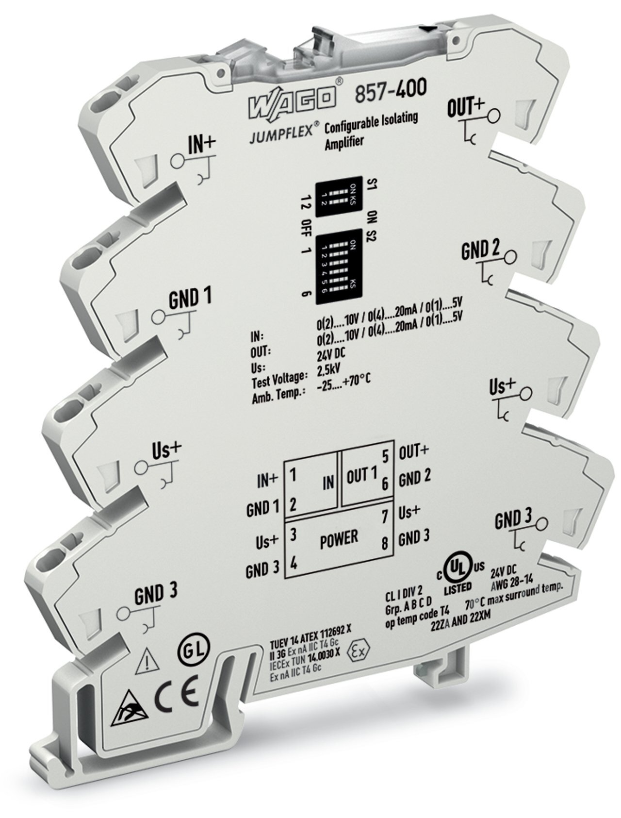 857-400 857 Amplifier, 24 V DC Input