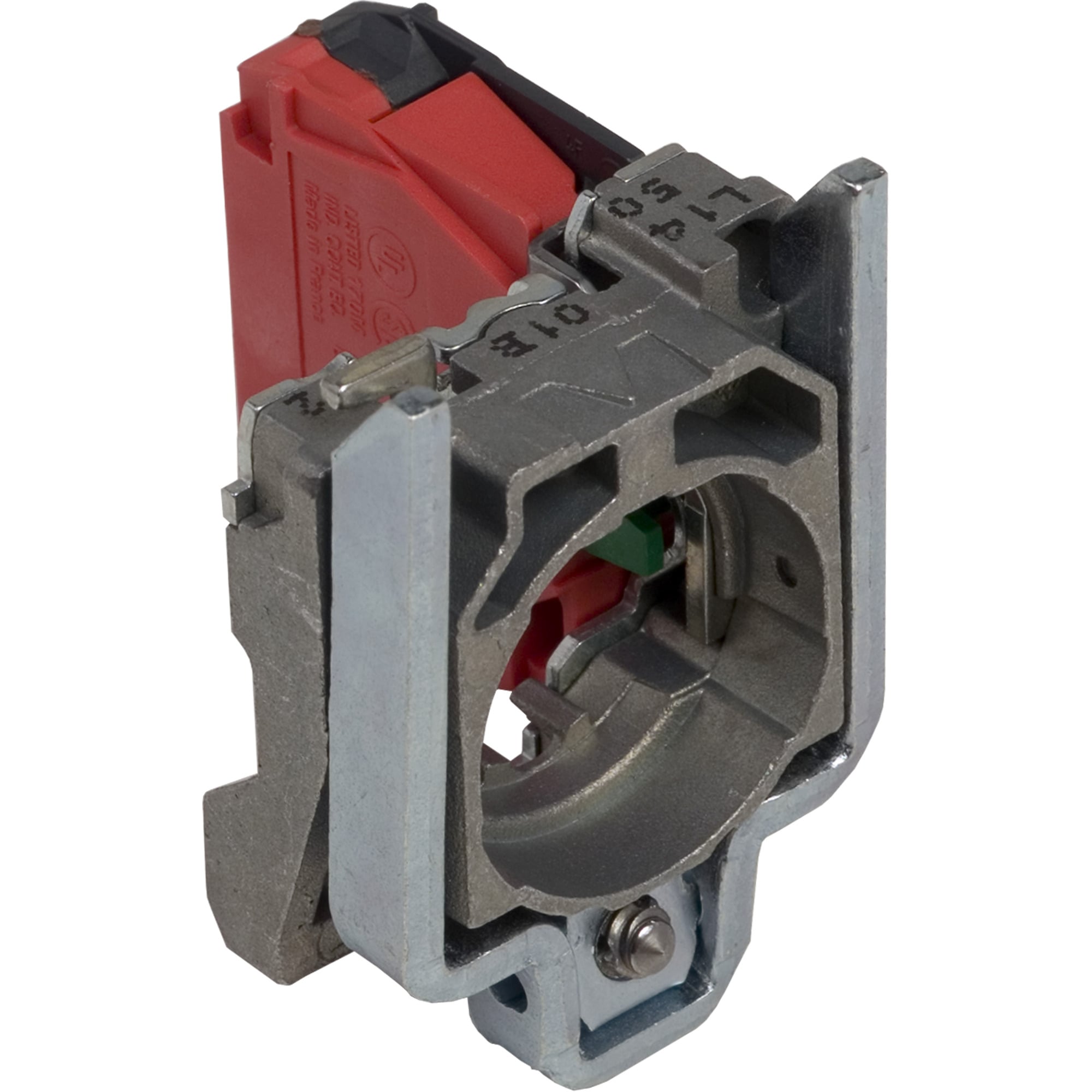 ZB4BZ1016 Harmony Standard Contact Block With Body/Fixing Collar, 22 mm, 1NO Contact, 10 A at 600 V AC Contact, Gold Flashed Contact