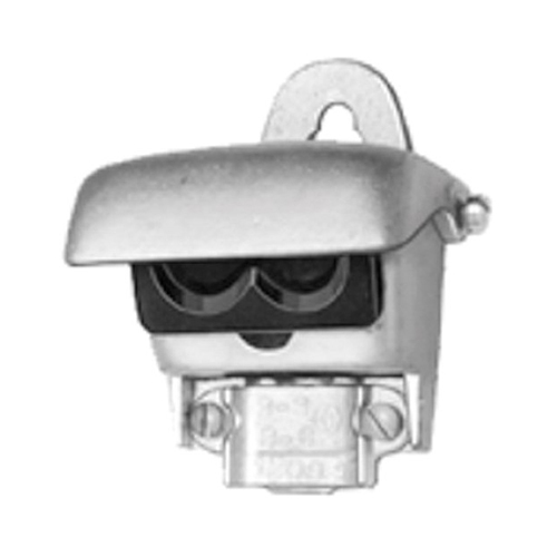 1220 Bridgeport Service Entrance Cap, #2, (2) 9/16 in Hole, For Use With 3 to 2 AWG Oval Service Entrance Cable, Aluminum