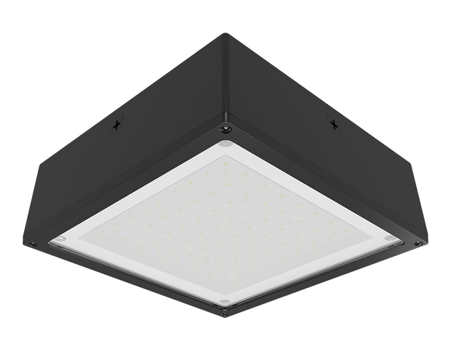 VANLED10YFFR Canopy Lighting With On/Off Driver, 13 W Fixture, 120/208/240/277 V AC, Bronze Housing