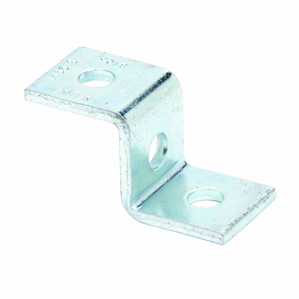 B105ZN Z-Support, 3 Holes, 3-1/2 in L, For Use With B22 Series Channel, Steel
