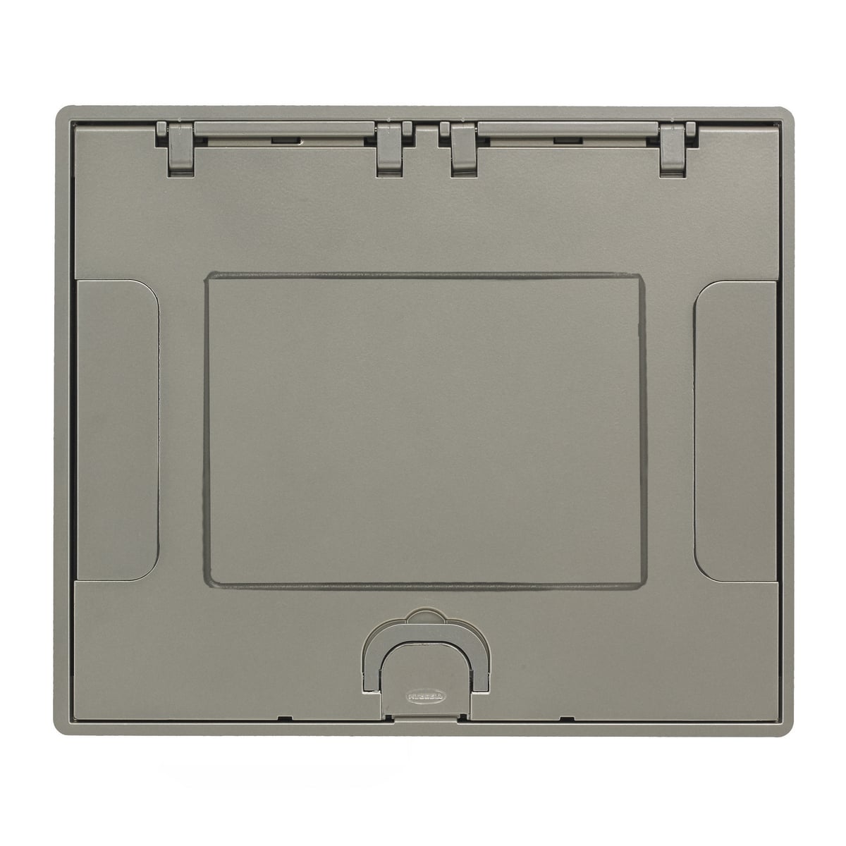 610GTCVRNKC Standard Floor Box Cover, 10-1/2 in L x 9 in W, Single Receptacle Cover, Cast Aluminum
