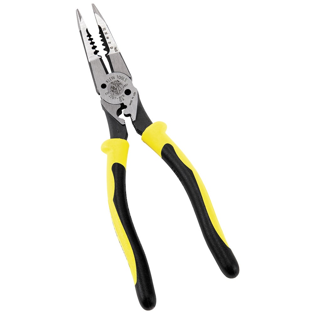 J207-8CR Journeyman All-Purpose Plier, Steel Jaw, 2.188 in L x 1 in W Jaw, 8-5/8 in OAL