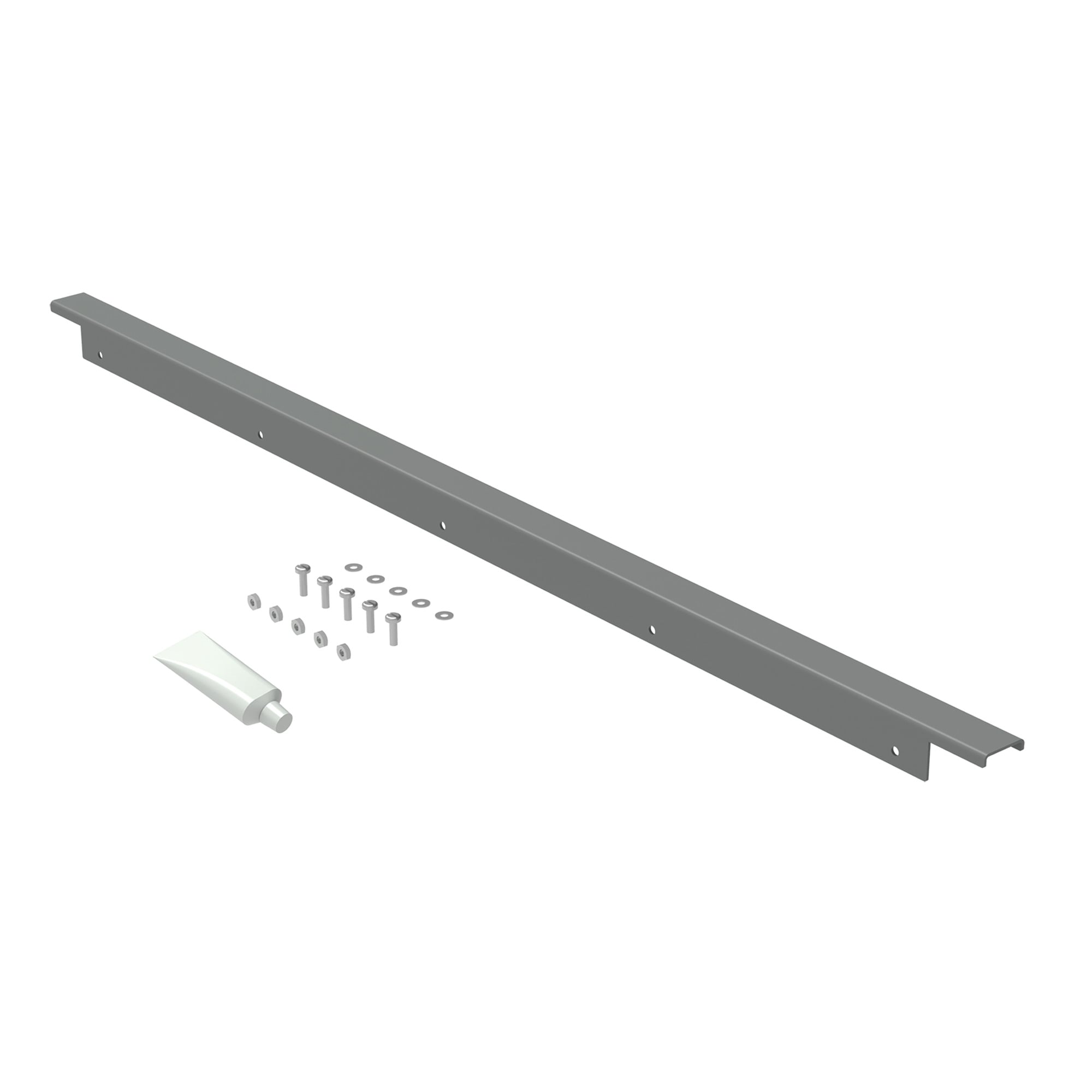 ADK60HH A80 Drip Shield Kit With Concealed Hinges, 63 in L x 5-1/2 in W, For Use With 60 in Large NEMA 12 2-Door Floor Mount Free-Standing Enclosures, Steel, Gray