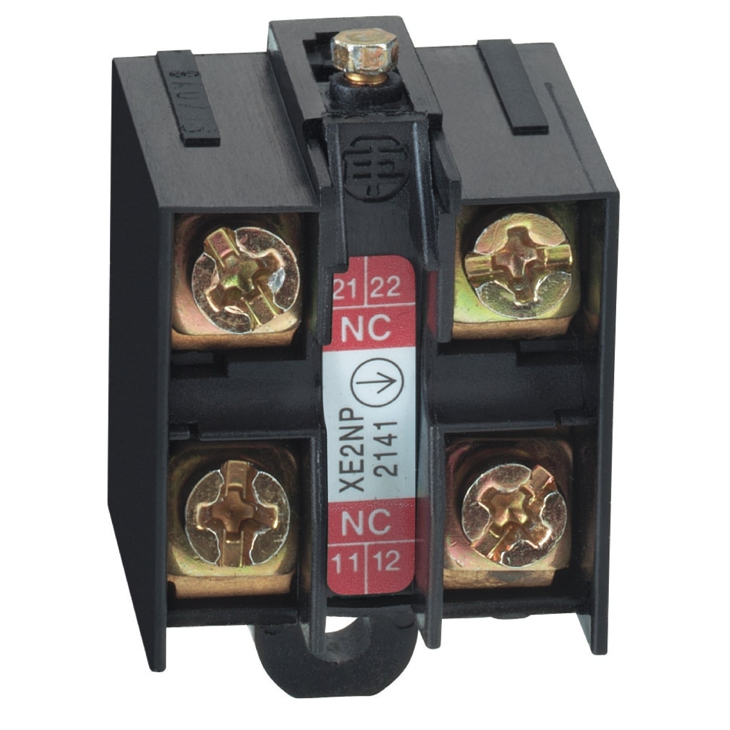 XE2NP2141 OsiSense 2-Pole Limit Switch Contact Block, 2NC Contact, For Use With XCKD, XCKJ, XCKL, XCKM, XCKP and XCKS Standard Format Limit Switch, 3 A at 240 V AC, 0.27 A at 250 V DC Contact