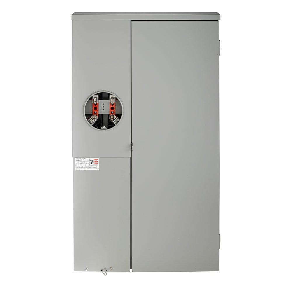 LP420-MC All-In-One Meter-Load Center Combo With Main Breaker, Enclosure and Door, 120/240 VAC, 200 A, 1 Phase, NEMA 3R Enclosure