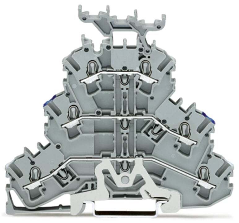 2002-3248 Operating Tool Deck Terminal Block, 500 V, 24 A, 22 to 12 AWG Wire, 3 Poles, DIN Rail Mount