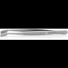 Premium Stainless Steel Gripping Tweezers-30°Angled-Blunt Tips, 4 in., 0.17 mm TT, 6.00 mm TW
