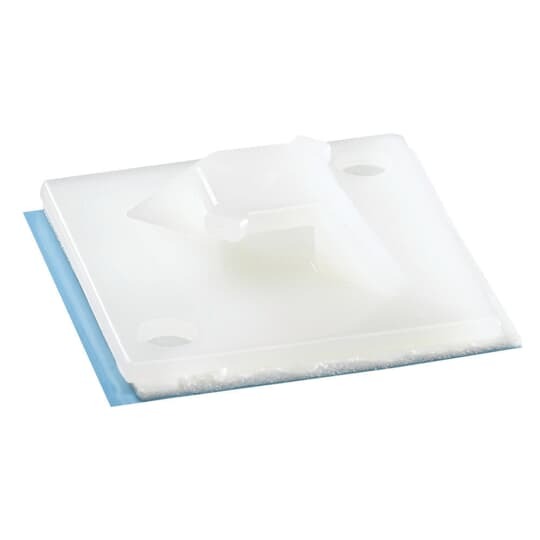 TC347FR Ty-Rap Flame-Retardant Mounting Base With Open Leg Design, 2/4-Way, Epoxy Glue/Threaded Mount, 0.3 in W Tie, Nylon/Polyamide 6.6, Natural