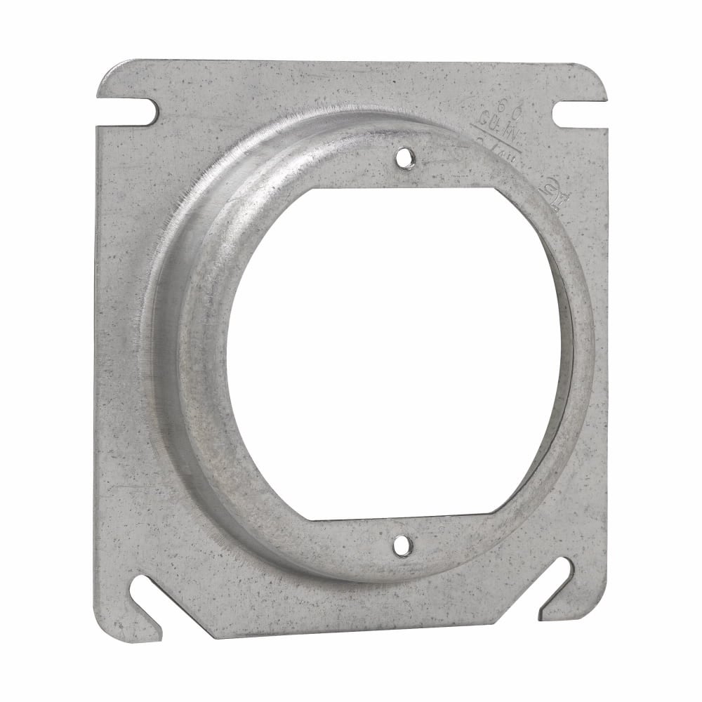 TP479 Thepitt Box Cover With 2-3/4 in Ears, 4 in L x 4 in W, Open/Raised Surface Cover, Steel